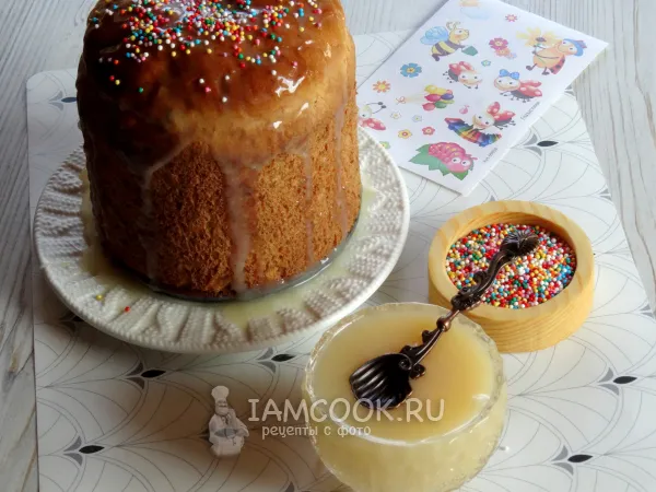 Фото блюда: Сливочная глазурь для кулича