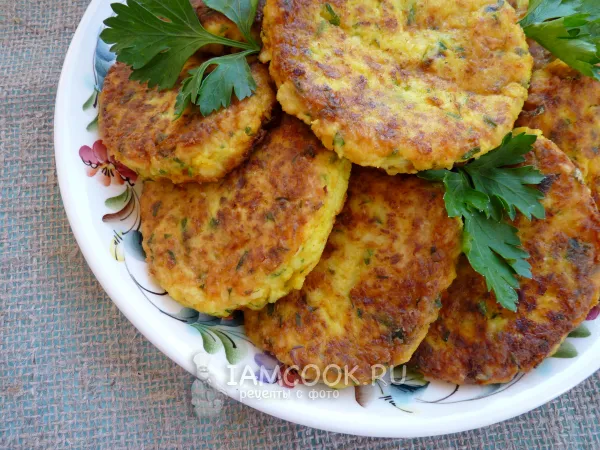 Фото блюда: Котлеты из цветной капусты с чеддером и петрушкой