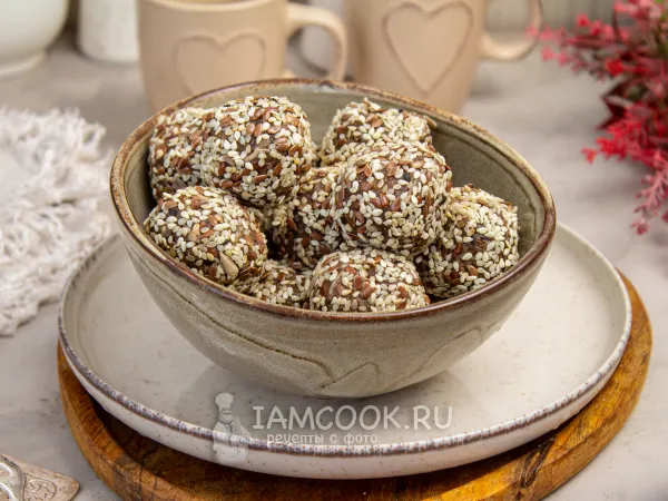 Фото блюда: Конфеты из семечек подсолнуха