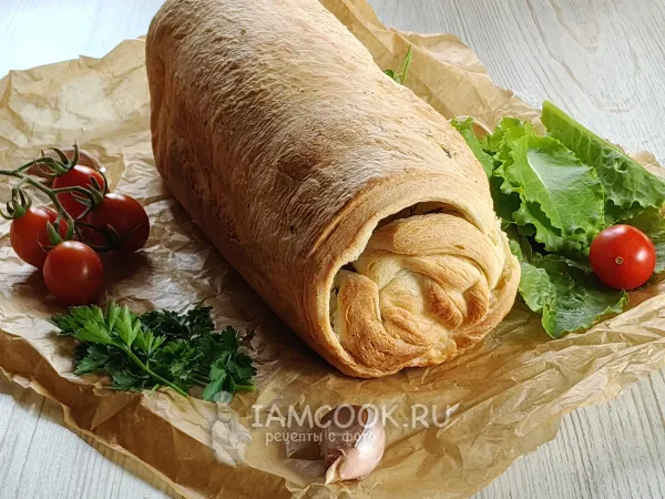 Фото блюда: Хлеб из слоеного теста