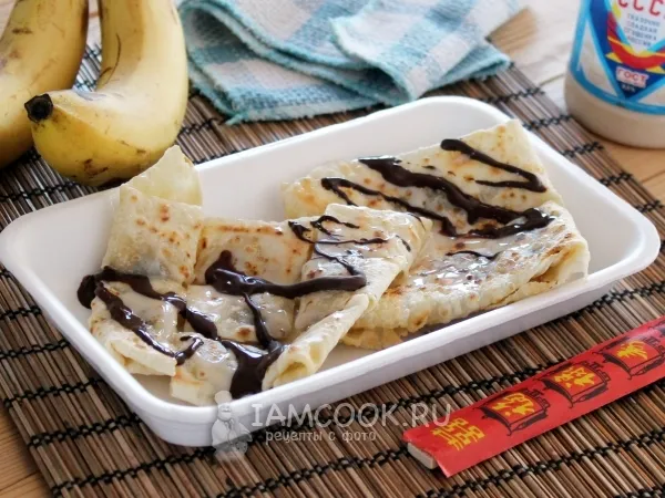 Фото блюда: Тайские блинчики с бананом