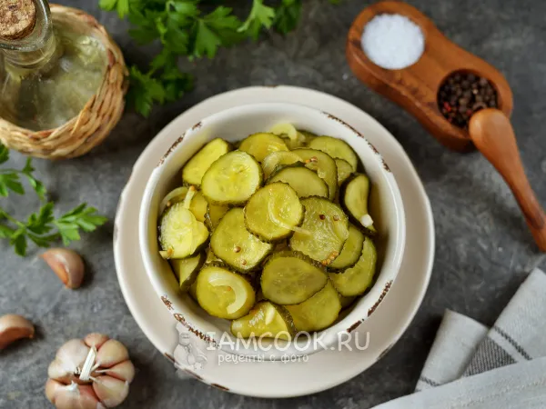 Фото блюда: Маринованные огурцы в микроволновке как в Макдональдс