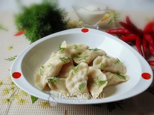 Фото блюда: Вареники с отварным мясом