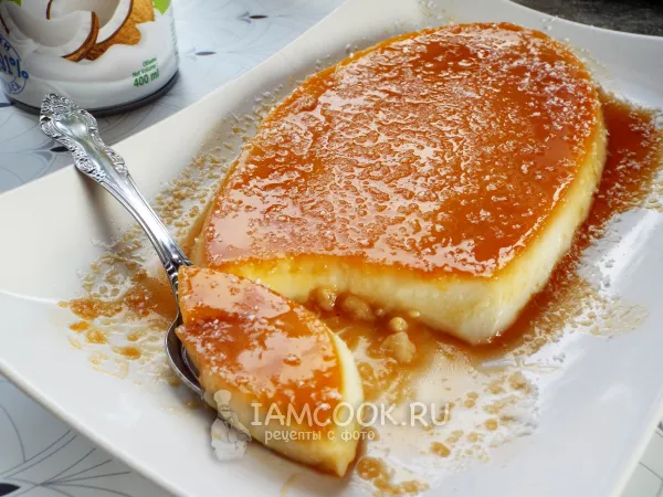 Фото блюда: Кокосовый флан с карамелью