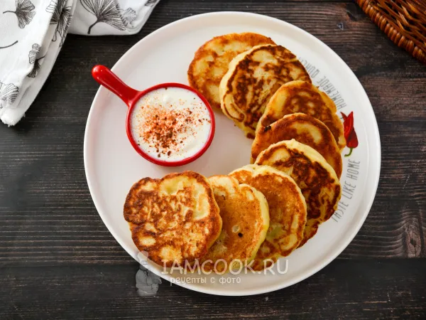 Фото блюда: Оладьи на картофельном пюре с дрожжами