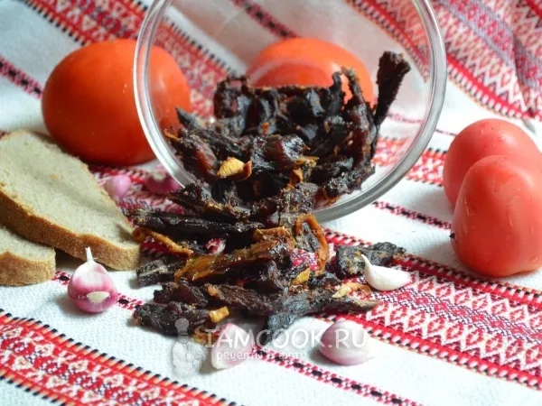 Фото блюда: Jerky – вяленое куриное мясо в сушилке