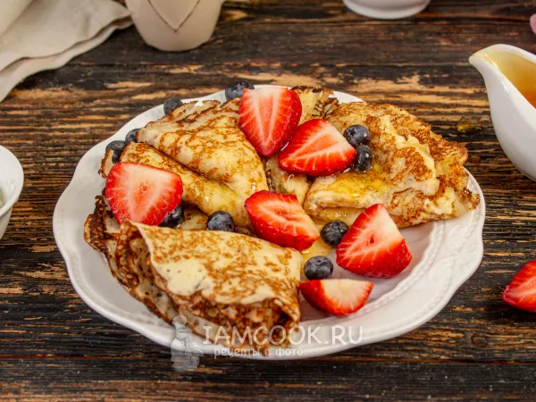 Фото блюда: Творожные блины ПП