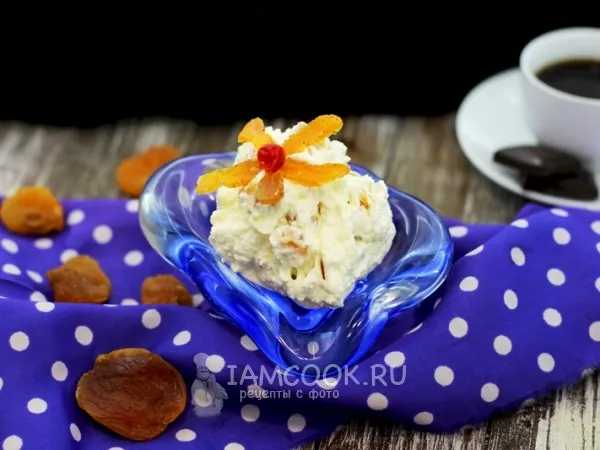 Фото блюда: Творожная масса с курагой