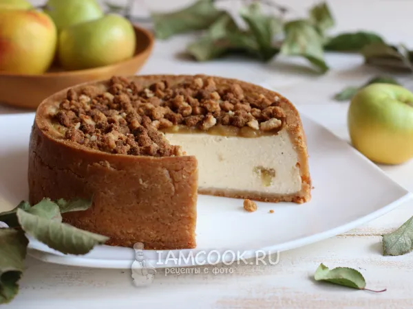 Фото блюда: Яблочный чизкейк