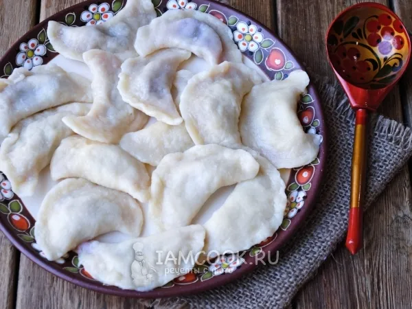 Фото блюда: Вареники с малиной