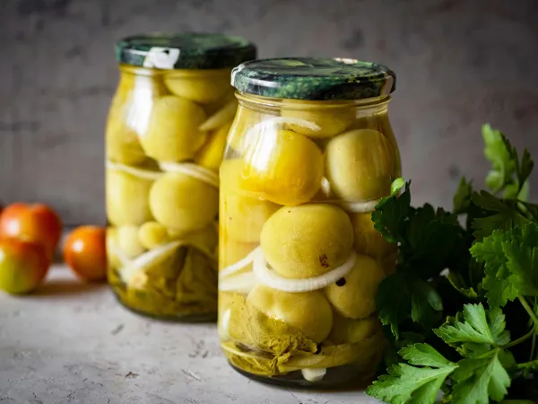 Фото блюда: Маринованные зеленые помидоры как в СССР