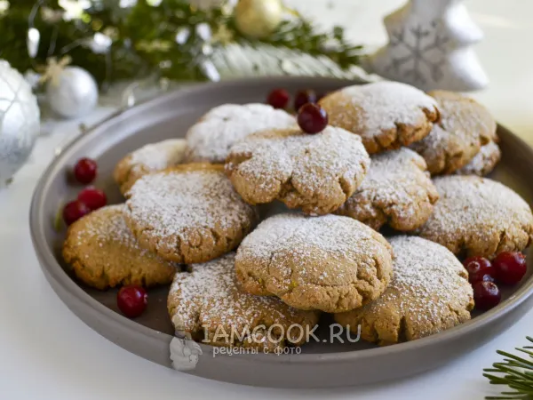 Фото блюда: Постное печенье из овсяной муки