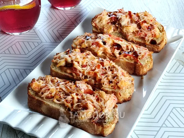 Фото блюда: Бутерброды со снежным крабом