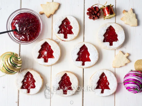 Фото блюда: Печенье «Ёлочки» с джемом