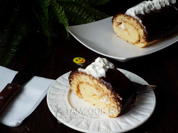 Фото блюда: Рулет «Молочная девочка»