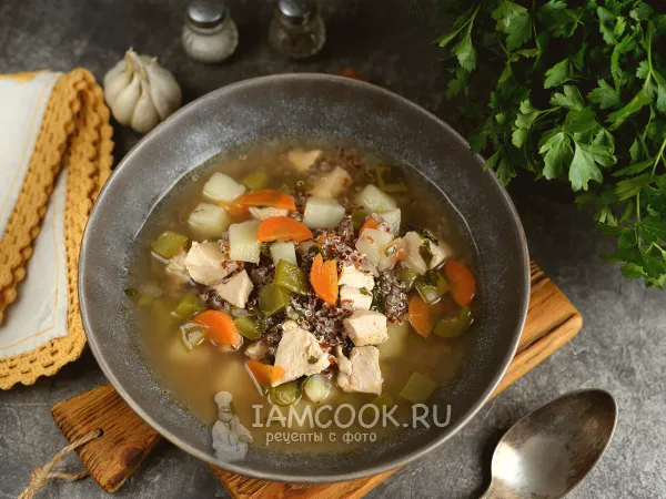 Фото блюда: Куриный суп с киноа