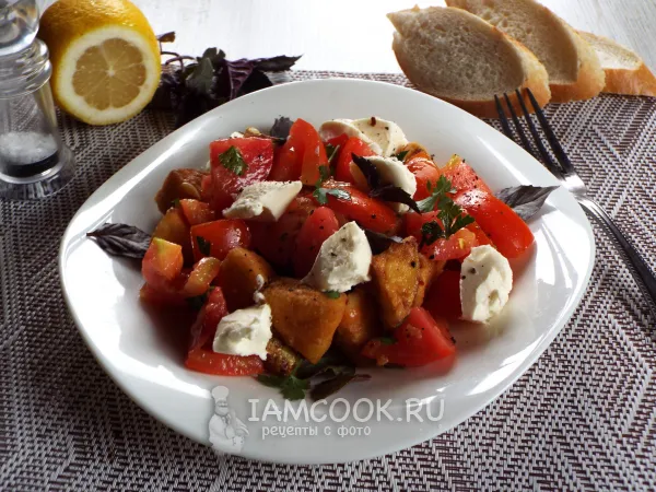 Фото блюда: Салат с хрустящими кабачками