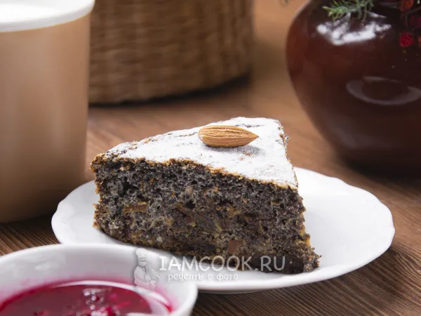 Фото блюда: Маковый пирог без муки и сахара