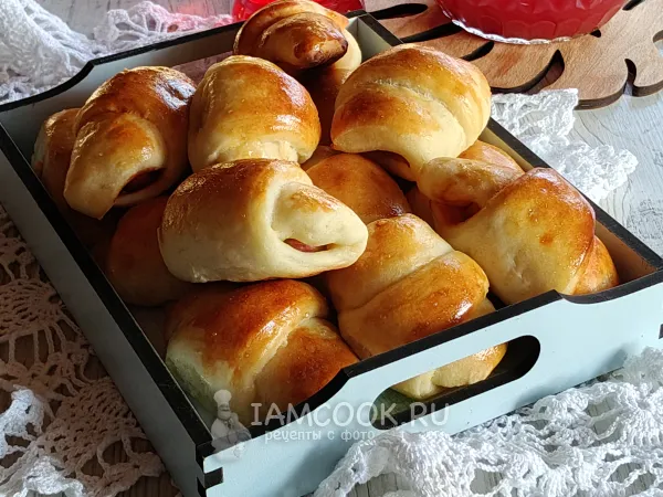 Фото блюда: Рогалики с сосиской