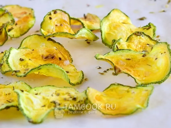 Фото блюда: Чипсы из кабачков