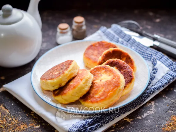 Фото блюда: Сырники с хурмой
