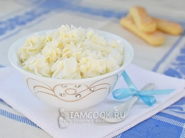 Фото блюда: Творожный крем из кефира