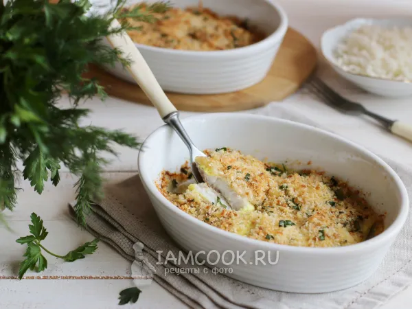 Фото блюда: Филе судака, запеченное в духовке