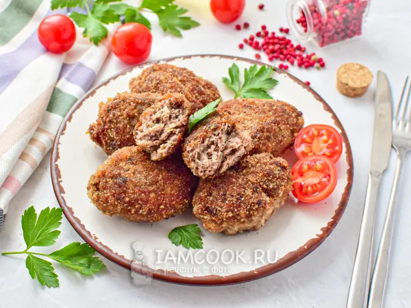 Фото блюда: Котлеты из лосятины и свинины