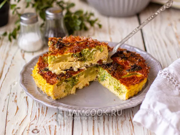 Фото блюда: Омлет с брокколи в аэрогриле