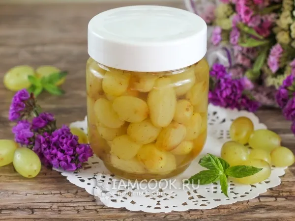 Фото блюда: Виноград в сиропе на зиму
