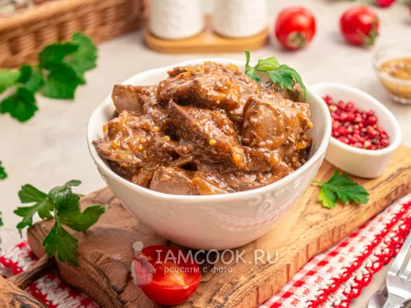 Фото блюда: Печень индейки по-турецки