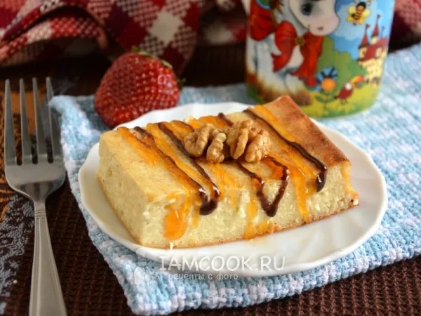 Фото блюда: Творожная запеканка с бананом