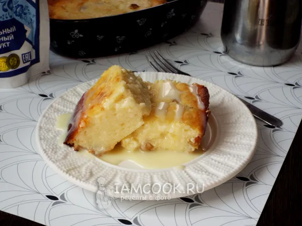 Фото блюда: Запеканка из творожной массы с изюмом