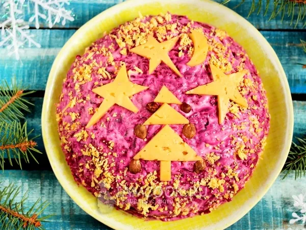 Фото блюда: Салат «Рождественская ночь»