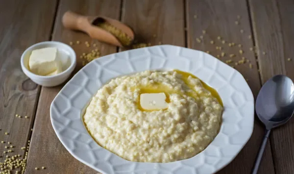 Фото блюда: Пшенная каша с сыром
