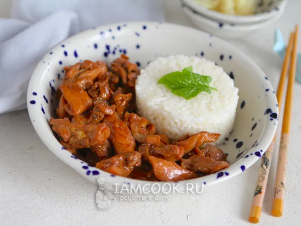 Фото блюда: Курица в соевом соусе с чесноком