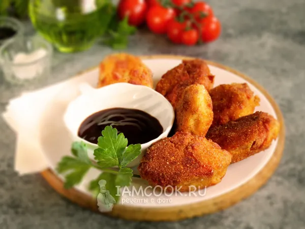 Фото блюда: Котлеты из сосисок и сыра в панировке