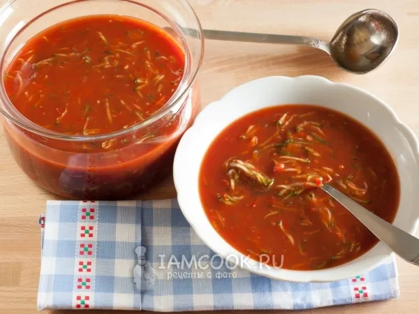 Фото блюда: Суп из томатного сока