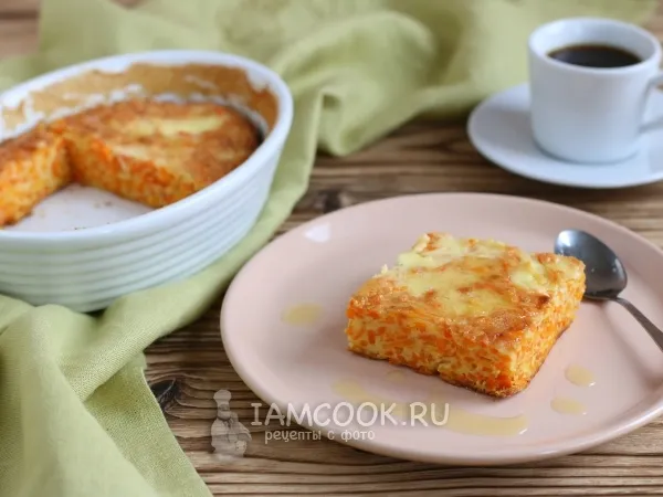 Фото блюда: Морковная запеканка как в детском саду