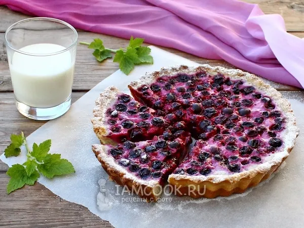 Фото блюда: Пирог с замороженной черной смородиной