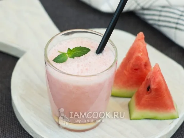 Фото блюда: Арбузный коктейль с мороженым
