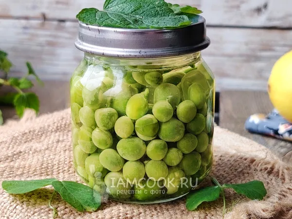 Фото блюда: Консервированный зеленый горошек на зиму