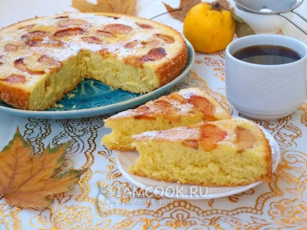 Фото блюда: Шарлотка с айвой