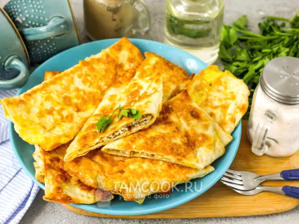 Фото блюда: Конвертики из лаваша с тунцом