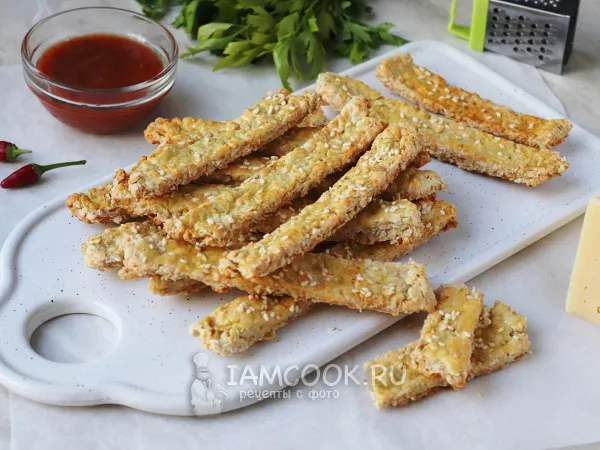 Фото блюда: Овсяные палочки с сыром (в духовке)