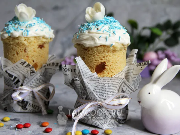 Фото блюда: Кулич в микроволновке