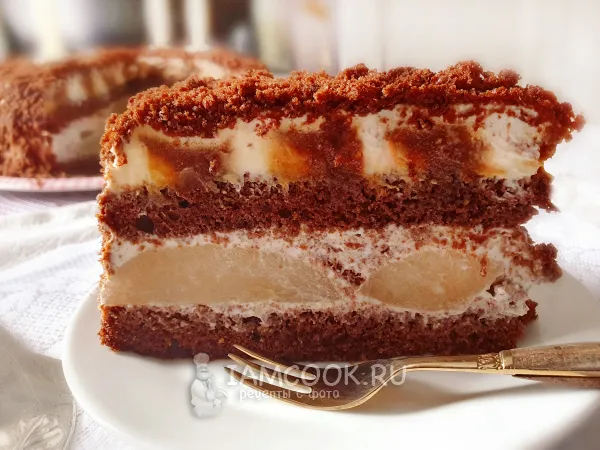 Фото блюда: Торт «Груша-карамель»