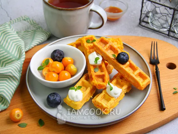 Фото блюда: Вафли из батата