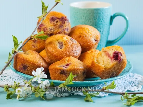 Фото блюда: Маффины с вишней