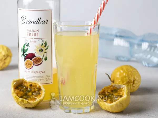 Фото блюда: Лимонад с сиропом маракуйя
